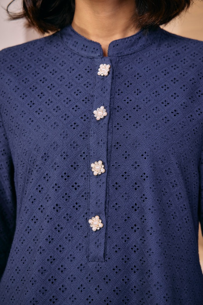 Jemila in Navy Peony